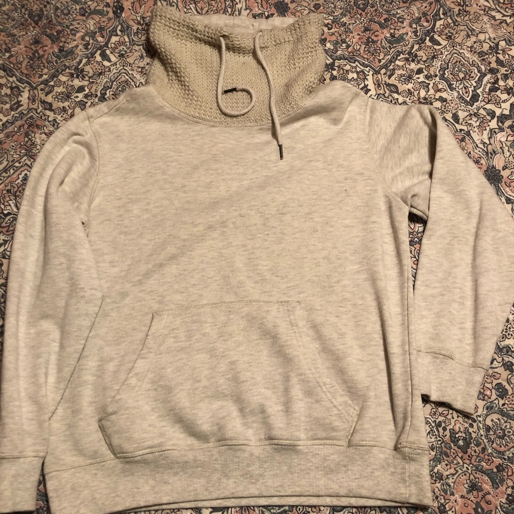 White with Gray Hoodie